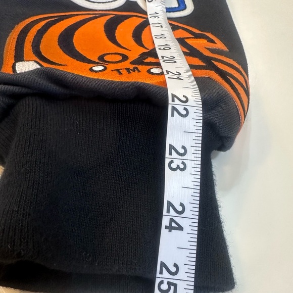 JEFF HAMILTON - RARE Vintage 90’s 30 Team Logo NFL Black Denim Jacket SZ Large - Picture 16 of 16